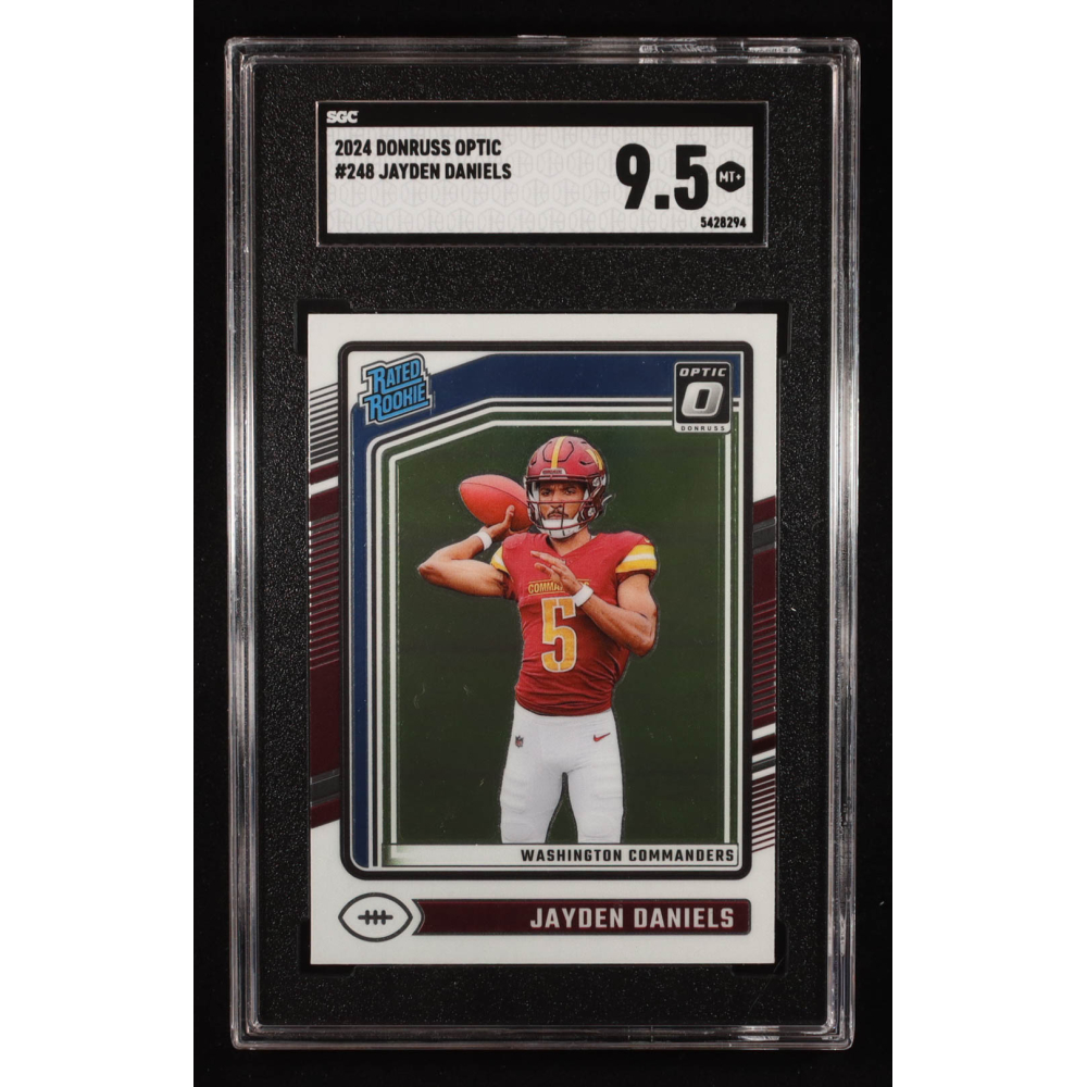 Jayden Daniels 2024 Donruss Optic #248 RR RC (SGC 9.5) at PristineAuction.com