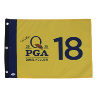 Sungjae Im Signed 2025 PGA Quail Hollow Golf Pin Flag (JSA) at PristineAuction.com