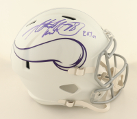 Adrian Peterson Signed Vikings Full-Size Matte White Speed Helmet Inscribed "ROY 07" (JSA) at PristineAuction.com