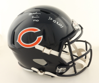Mark Carrier Signed Bears Full-Size Speed Helmet Inscribed "90 DROY" (Schwartz) at PristineAuction.com