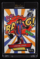 Lamine Yamal 2024 Wild Card Comix BAANG! White Blue Orange Rainbow Foil #ACBG-LY12 #15/15 RC at PristineAuction.com