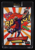 Lamine Yamal 2024 Wild Card Comix BAANG! White Orange Rainbow Foil #ACBG-LY03 #19/25 RC at PristineAuction.com