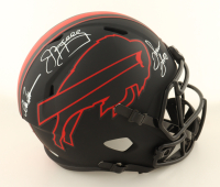 Jim Kelly, Thurman Thomas & Andre Reed Signed Bills Full-Size Eclipse Alternate Speed Helmet (JSA) at PristineAuction.com