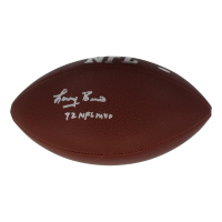 Larry Brown Signed NFL MVP Logo Football Inscribed "72 NFL MVP" (Schwartz) at PristineAuction.com