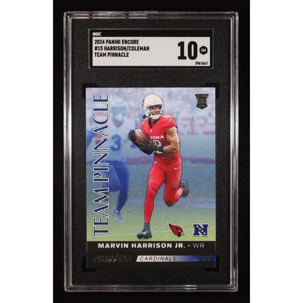 Marvin Harrison Jr. / Keon Coleman2024 Panini Encore Team Pinnacle #15 RC (SGC 10) at PristineAuction.com