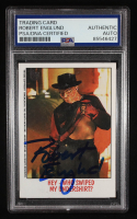 Robert Englund Signed Freddy Krueger 2013 Topps Fright Flicks 75th Anniversary #88 (PSA | Auto Grade PSA Authentic) at PristineAuction.com