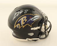 Lamar Jackson Signed Ravens Speed Mini Helmet (JSA) at PristineAuction.com