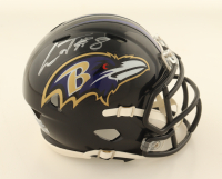 Lamar Jackson Signed Ravens Speed Mini Helmet (JSA) at PristineAuction.com