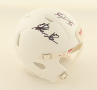 Shedeur Sanders & Shilo Sanders Signed Speed Mini Helmet (JSA) at PristineAuction.com