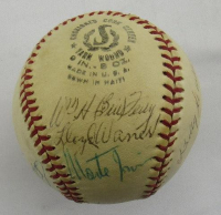 Hall of Famers Baseball Signed By (10) with Rube Marquard, Bowie Kuhn, Bill Terry, Lloyd Waner (JSA) at PristineAuction.com