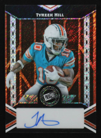 Tyreek Hill 2024 Leaf Metal Collective Press Pass Autographs Orange Shimmer #PPATH2 #5/10 at PristineAuction.com