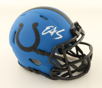 Edgerrin James Signed Colts Rave Alternate Speed Mini Helmet (Beckett) at PristineAuction.com