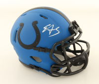 Edgerrin James Signed Colts Rave Alternate Speed Mini Helmet (Beckett) at PristineAuction.com