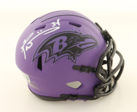 Ricky Williams Signed Ravens Rave Alternate Speed Mini Helmet (Beckett) at PristineAuction.com