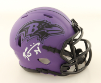 Ricky Williams Signed Ravens Rave Alternate Speed Mini Helmet (Beckett) at PristineAuction.com