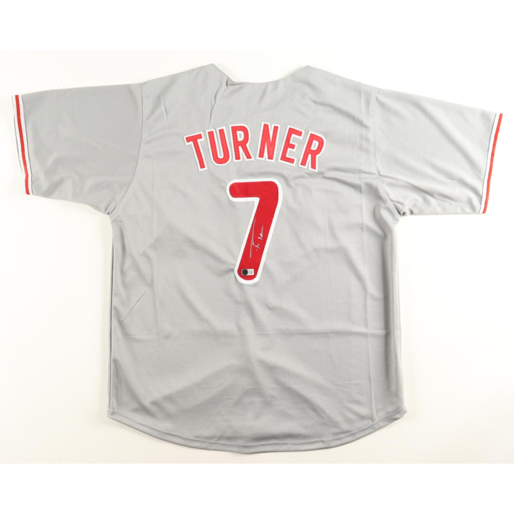 Trea Turner Signed Jersey (Beckett) at PristineAuction.com