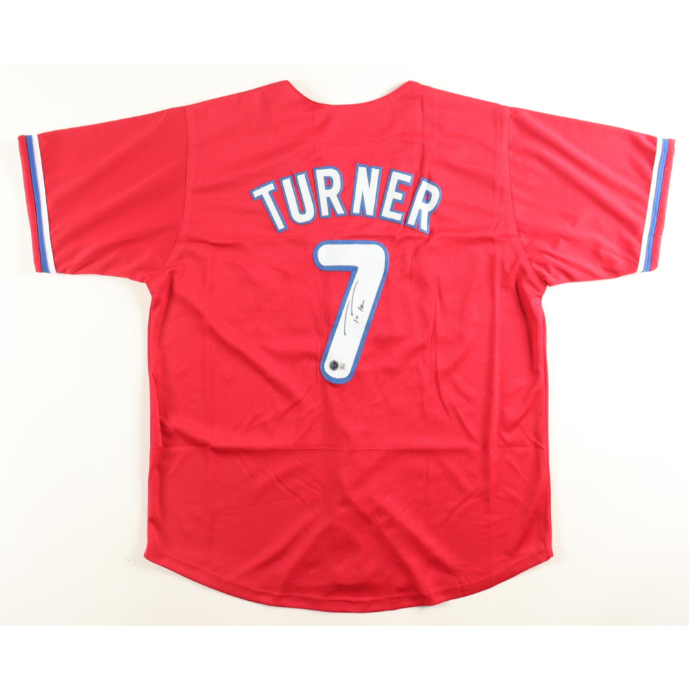 Trea Turner Signed Jersey (Beckett) at PristineAuction.com