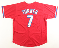 Trea Turner Signed Jersey (Beckett) at PristineAuction.com