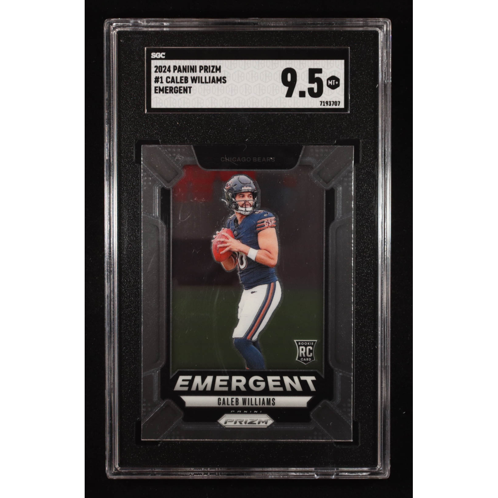 Caleb Williams 2024 Panini Prizm Emergent #1 RC (SGC 9.5) at PristineAuction.com