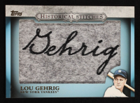 Lou Gehrig 2012 Topps Historical Stitches #LG at PristineAuction.com