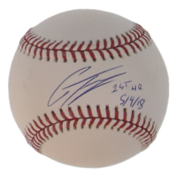 Gleyber Torres Signed OML Baseball Inscribed "1st HR 5/4/18" (MLB) at PristineAuction.com