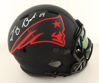 Tedy Bruschi Signed Patriots Full-Size Eclipse Alternate Speed Helmet with Visor (Beckett) at PristineAuction.com