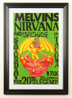 1992 "Nirvana & Melvins" Tacoma Concert Custom Framed Poster at PristineAuction.com