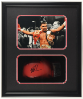 Mike Tyson Signed Custom Framed Shadowbox Everlast Boxing Glove Display (JSA & Tyson) at PristineAuction.com