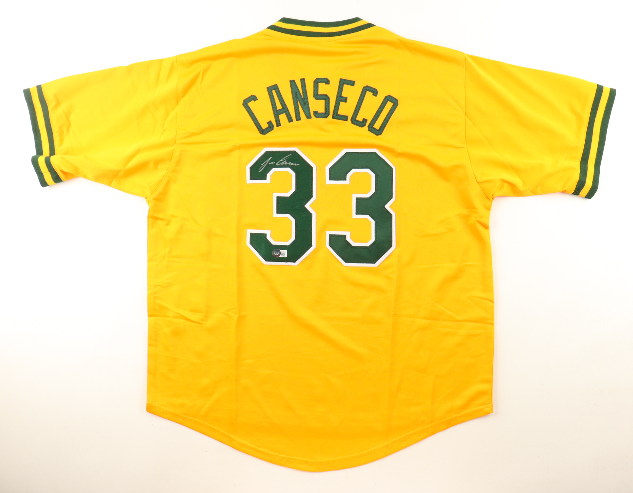Jose Canseco Signed Jersey (Beckett) at PristineAuction.com Jose Canseco Signed Jersey (Beckett) at PristineAuction.com