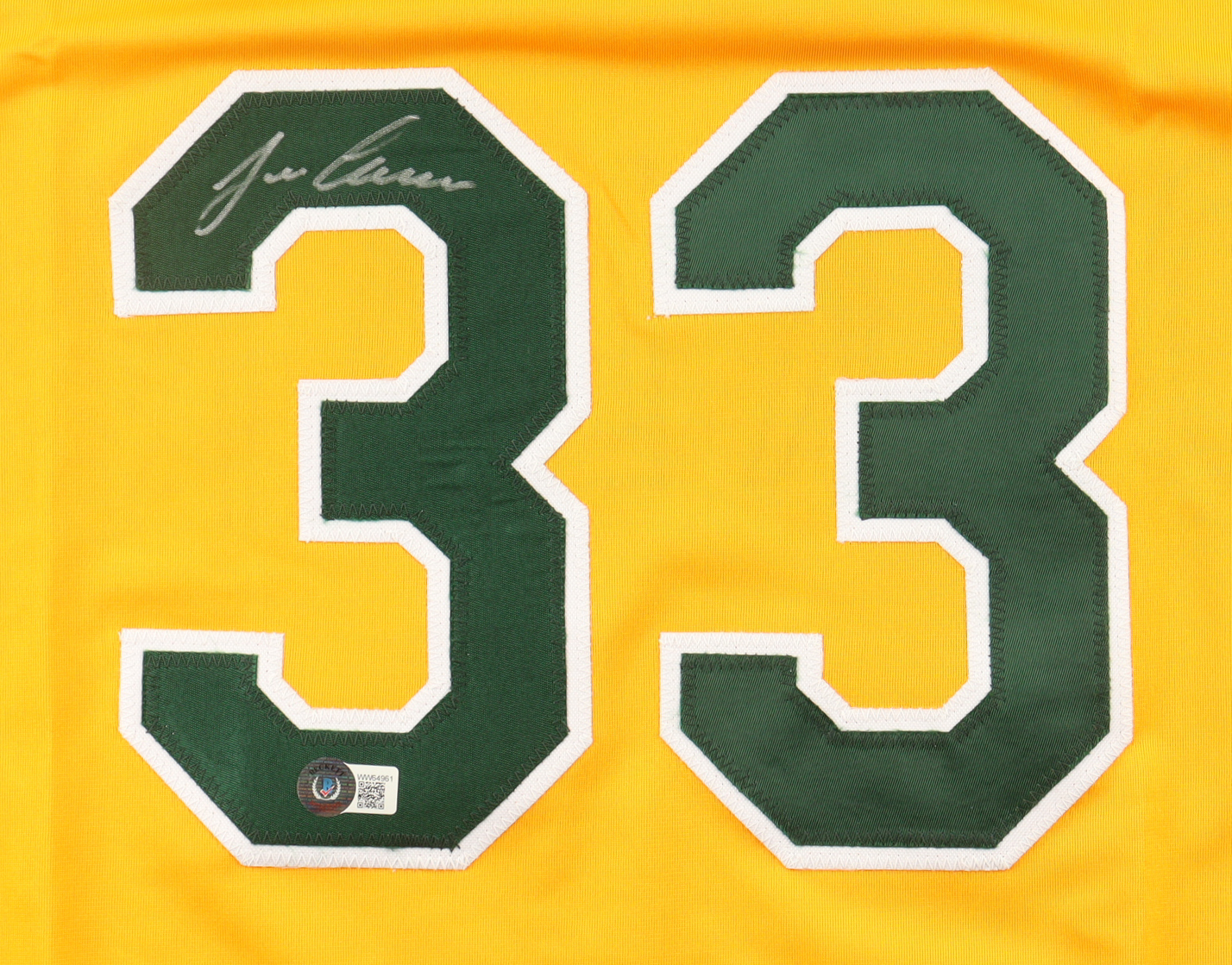 Jose Canseco Signed Jersey (Beckett) at PristineAuction.com Jose Canseco Signed Jersey (Beckett) at PristineAuction.com