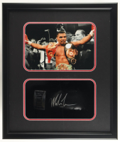 Mike Tyson Signed Custom Framed Shadowbox Everlast Boxing Glove Display (JSA & Tyson) at PristineAuction.com