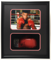 Mike Tyson Signed Custom Framed Shadowbox Everlast Boxing Glove Display (JSA & Tyson) at PristineAuction.com