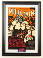 1971 "Black Sabbath" Seattle Concert Custom Framed Poster with Black Sabbath Patch at PristineAuction.com