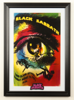 1971 "Black Sabbath" Long Island Concert Custom Framed Poster with Black Sabbath Patch at PristineAuction.com