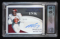 Michael Vick 2022 Immaculate Collection Collegiate Immaculate Ink Blue #22/25 (Arena Club 10 | Autograph Grade 10) at PristineAuction.com