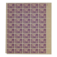 U.S. Postage 3¢ "Virgin Islands Territory" Stamp December 15th 1937 Full Original Uncut Sheet Of (50) Stamps at PristineAuction.com