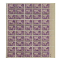 U.S. Postage 3¢ "Virgin Islands Territory" Stamp December 15th 1937 Full Original Uncut Sheet Of (50) Stamps at PristineAuction.com