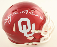 Billy Sims Signed Oklahoma Sooners Speed Mini Helmet Inscribed "78 Heisman" (Wilder Side of Sports) at PristineAuction.com