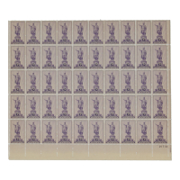 U.S. Postage 3¢ "Hawaii Territory" Stamp Issued October 18th 1937 Full Original Uncut Sheet Of (50) Stamps at PristineAuction.com