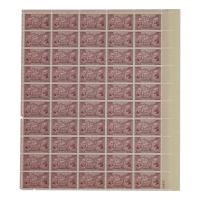 U.S. Postage 3¢ "Northwest Ordinance of 1787" Stamp Issued July 13th 1937 Full Original Uncut Sheet Of (50) Stamps at PristineAuction.com