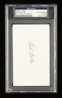 Bob Feller Signed 3x5 Index Card (PSA) at PristineAuction.com