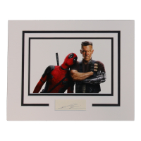 Josh Brolin Signed "Deadpool" Custom Matted Cut Display (AutographCOA) at PristineAuction.com