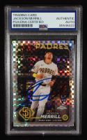 Jackson Merrill Signed 2024 Topps Chrome Update X-Fractors #USC57 RC (PSA | Auto Grade PSA Authentic) at PristineAuction.com