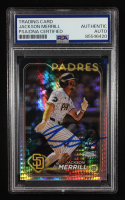 Jackson Merrill Signed 2024 Topps Chrome Prism Refractors #207 RC (PSA | Auto Grade PSA Authentic) at PristineAuction.com