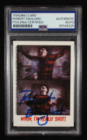 Robert Englund Signed Freddy Krueger 1991 Topps Fright Flicks A Nightmare On Elm Street III #41 (PSA | Auto Grade PSA Authentic) at PristineAuction.com