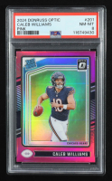 Caleb Williams 2024 Donruss Optic Pink #201 RR RC (PSA 8) at PristineAuction.com