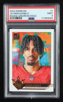 Jayden Daniels 2024 Donruss Rookie Gridiron Kings #1 RC (PSA 9) at PristineAuction.com