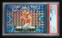 Bo Nix 2024 Panini Mosaic Mosaic Reactive Blue #271 DEB RC (PSA 8) at PristineAuction.com