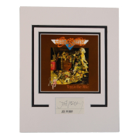 Joe Perry Signed Aerosmith Custom Matted Cut Display (AutographCOA) at PristineAuction.com