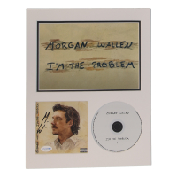 Morgan Wallen Signed "I'm The Problem" Custom Matted CD Insert Display With Disc (AutographCOA) at PristineAuction.com